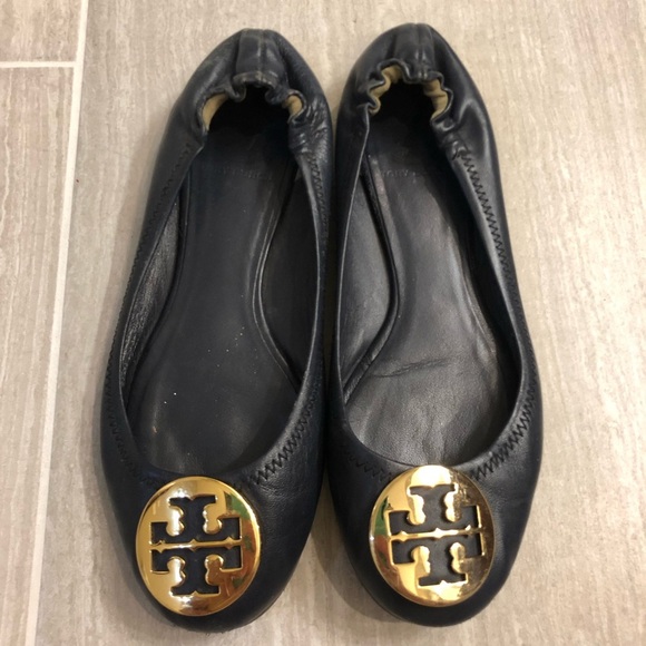 Tory Burch Reva Ballet Flat Size 8M - Picture 1 of 9